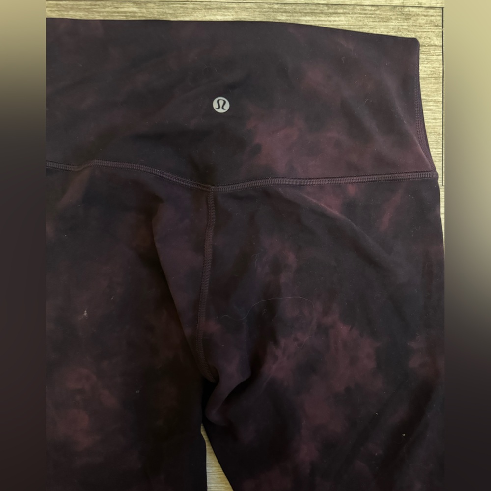 Lululemon Purple Tie-Dye Leggings